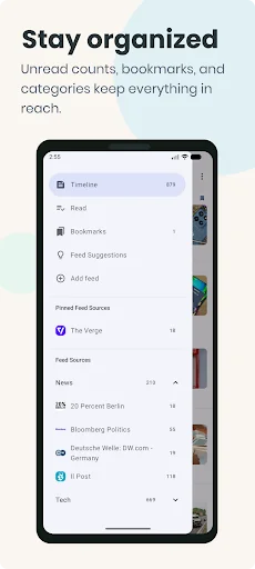 FeedFlow RSS Reader ডাউনলোড করুন – সেরা অ্যাড-ফ্রি আরএসএস রিডার - Screenshot 3