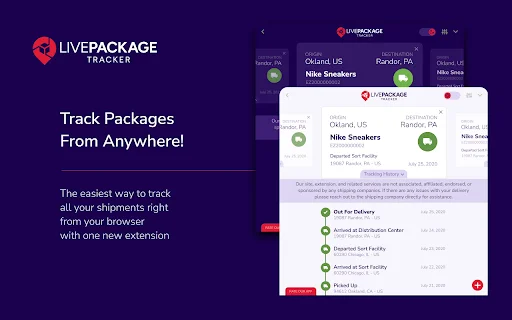 Live Package Tracker ডাউনলোড করুন – রিয়েল-টাইম শিপমেন্ট ট্র্যাকিং - Screenshot 1