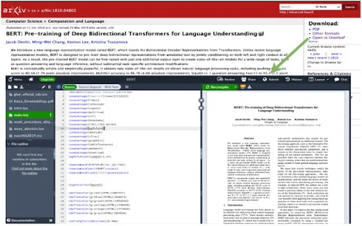 Open in Overleaf ডাউনলোড করুন – arXiv পেপার এডিট করুন সহজে - Screenshot 1