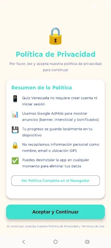 Quiz Venezuela ডাউনলোড করুন – ভেনেজুয়েলার জ্ঞান বাড়ান - Screenshot 3