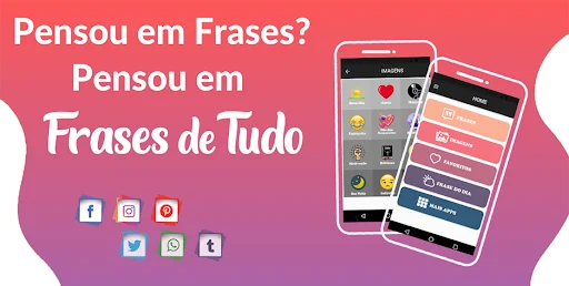 Frases de Tudo ডাউনলোড করুন – সোশ্যাল মিডিয়ার সেরা স্ট্যাটাস - Screenshot 1