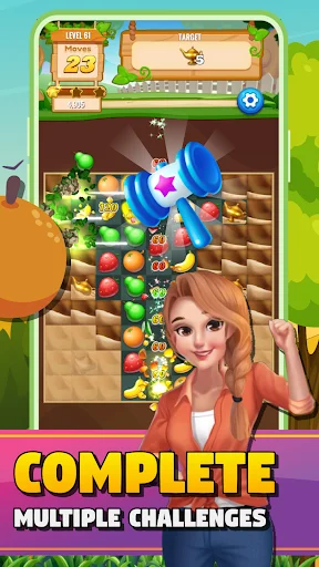 Sweet Fruit Match Puzzle Blast ডাউনলোড করুন – সেরা ফ্রুট পাজল গেম - Screenshot 19
