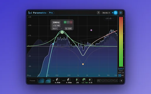Parametric EQ ডাউনলোড করুন – ক্রোম ট্যাবের জন্য সেরা অডিও ইকুইলাইজার - Screenshot 1