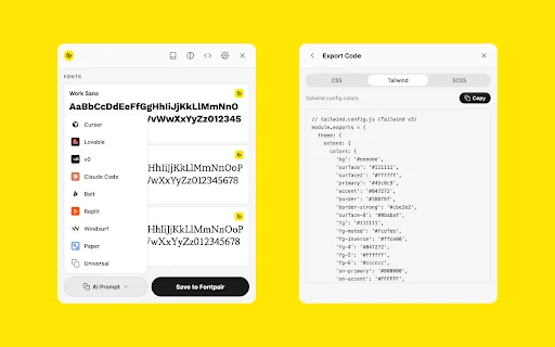 Fontpair ডাউনলোড করুন – যেকোনো ওয়েবসাইটের ফন্ট ও কালার শনাক্ত করুন - Screenshot 2