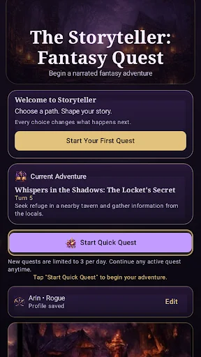 The Storyteller: Fantasy Quest ডাউনলোড করুন – ফ্যান্টাসি গেম - Screenshot 5