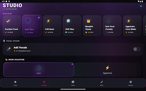 Phonk Maker: AI Song Generator ডাউনলোড করুন – সেরা ফঙ্ক মিউজিক মেকার - Screenshot 8