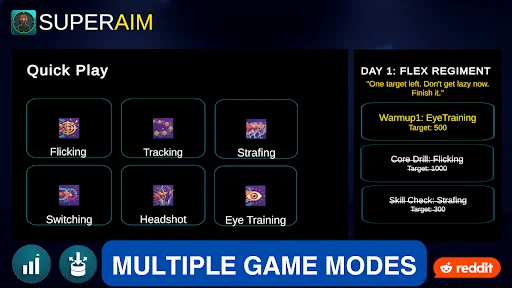 FPS Aim Trainer: SuperAim ডাউনলোড করুন – সেরা লক্ষ্য অনুশীলন - Screenshot 4