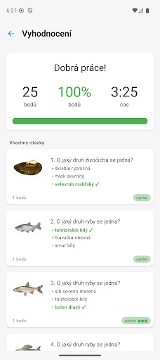 Testy pro rybáře ডাউনলোড করুন – ফিশিং লাইসেন্স পরীক্ষার প্রস্তুতি - Screenshot 7