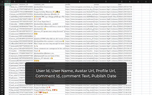 IG Comment Export Tool ডাউনলোড করুন – এক ক্লিকে ইনস্টাগ্রাম কমেন্ট এক্সপোর্ট - Screenshot 3