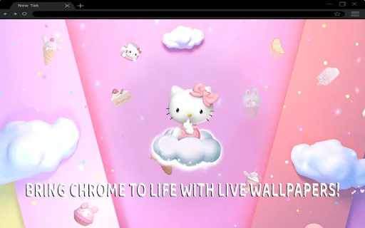 Pink Hello Kitty Live Wallpaper ডাউনলোড করুন – সেরা কিউট থিম - Screenshot 1