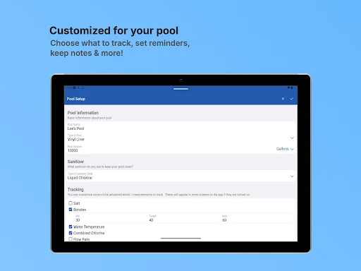 Pool Math by TFP ডাউনলোড করুন – সুইমিং পুলের পানির সঠিক পরিমাপ - Screenshot 12