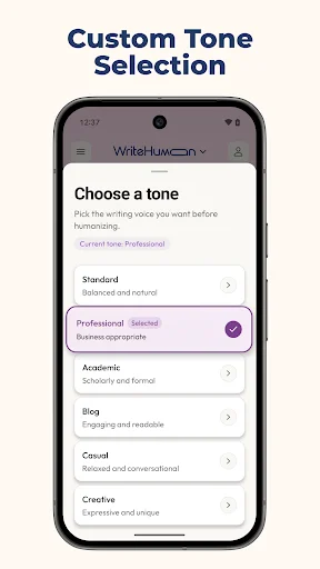 WriteHuman AI Humanizer ডাউনলোড করুন – AI টেক্সটকে মানুষের ভাষায় রূপান্তর করুন - Screenshot 3