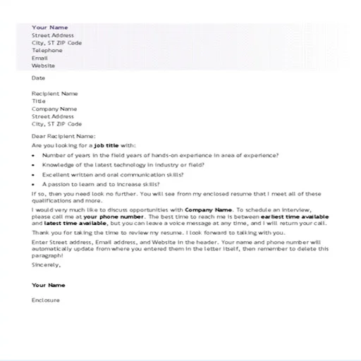 Business Letter Templates ডাউনলোড করুন – পেশাদার ফরম্যাট - Screenshot 11
