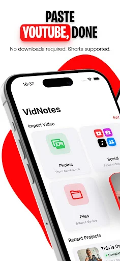 Video Transcriber: VidNotes ডাউনলোড করুন – সেরা AI ভিডিও নোট টুল - Screenshot 2
