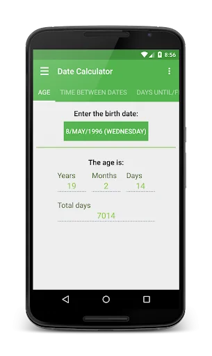 Date Calculator Pro ডাউনলোড করুন – সঠিক তারিখ গণনার সহজ উপায় - Screenshot 2