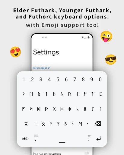 Runic Keyboard ডাউনলোড করুন – প্রাচীন রুনি ফন্ট ও কিবোর্ড - Screenshot 14