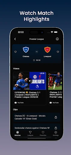 Football Highlights – TopBin ডাউনলোড করুন – সেরা গোল ও আপডেট - Screenshot 1