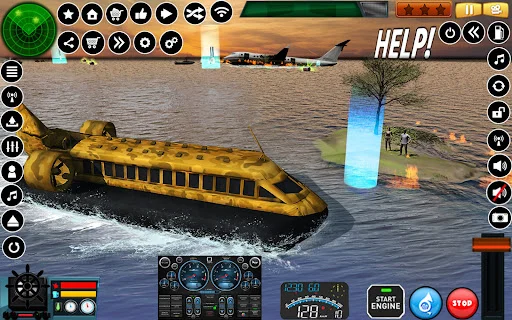 US Army Hovercraft Simulator ডাউনলোড করুন – সেরা মিলিটারী গেম - Screenshot 24