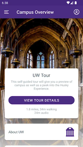 University of Washington Tours ডাউনলোড করুন – ক্যাম্পাস ভ্রমণ গাইড - Screenshot 1