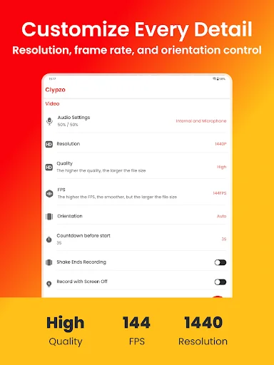Clypzo: Screen Video Recorder ডাউনলোড করুন – HD স্ক্রিন রেকর্ডিং - Screenshot 15