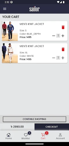 Sailor Clothing অ্যাপ ডাউনলোড করুন – সেরা ফ্যাশন কালেকশন - Screenshot 1