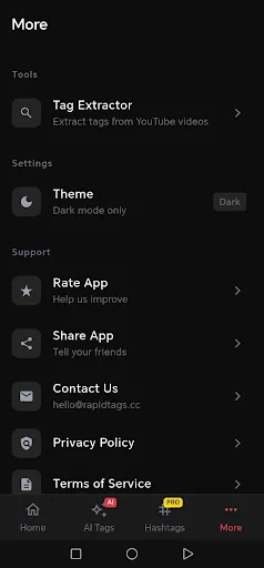 Rapid Tags Generator ডাউনলোড করুন – সেরা AI ট্যাগ ও হ্যাশট্যাগ টুল - Screenshot 1