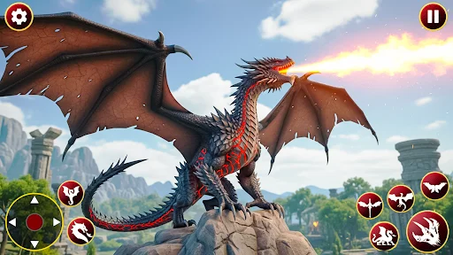 Flying Dragon Sim ডাউনলোড করুন – ড্রাগন গেমের অভিজ্ঞতা নিন - Screenshot 5