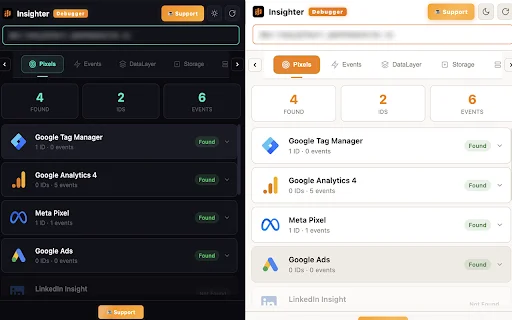 Insighter Debugger ডাউনলোড করুন – GTM, GA4 ও Meta Pixel ট্র্যাকিং - Screenshot 1