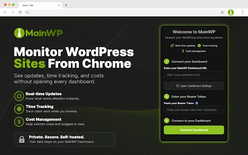 MainWP Browser Extension ডাউনলোড করুন – ওয়েবসাইট ম্যানেজমেন্ট টুল - Screenshot 2