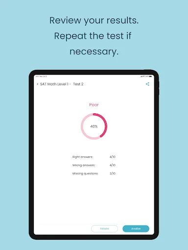 Test Me! – SAT, TOEFL & GRE প্রস্তুতির সেরা অ্যাপ ডাউনলোড করুন - Screenshot 12
