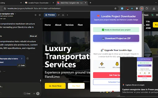 Lovable Project Downloader ডাউনলোড করুন – ZIP ফাইল এক্সপোর্ট - Screenshot 1
