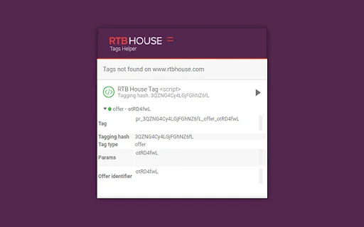 RTB House Tags Helper ডাউনলোড করুন – সেরা ট্র্যাকিং টুল - Screenshot 2