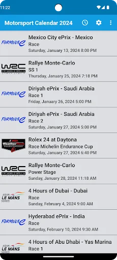 Motorsport Calendar 2026 ডাউনলোড করুন – সেরা রেসিং শিডিউল অ্যাপ - Screenshot 1