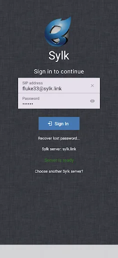 Sylk Mobile ডাউনলোড করুন – নিরাপদ ও ওপেন সোর্স মেসেঞ্জার - Screenshot 1