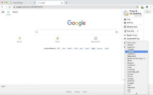Proxy & User-Agent Switcher ডাউনলোড করুন – সেরা ব্রাউজার টুল - Screenshot 3