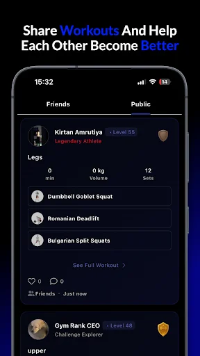 Gym Rank: AI Workout Tracker ডাউনলোড করুন – সেরা ফ্রি ফিটনেস অ্যাপ - Screenshot 8