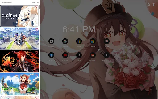 Genshin Impact New Tab ডাউনলোড করুন – সেরা এইচডি ওয়ালপেপার - Screenshot 1
