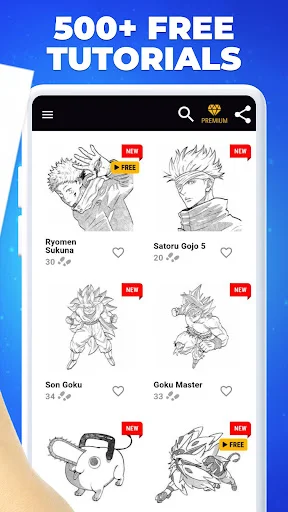 How to Draw Anime অ্যাপ ডাউনলোড করুন – অ্যানিমে আঁকা শিখুন ফ্রি - Screenshot 3