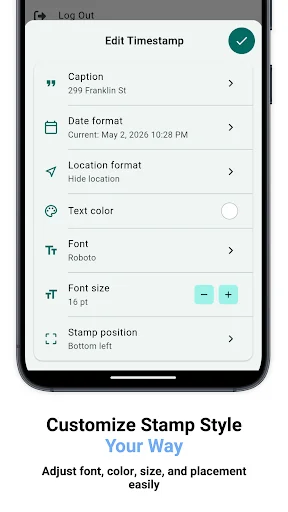 Timestamp It – Photo Stamper ডাউনলোড করুন – তারিখ ও সময় যোগ করুন - Screenshot 4