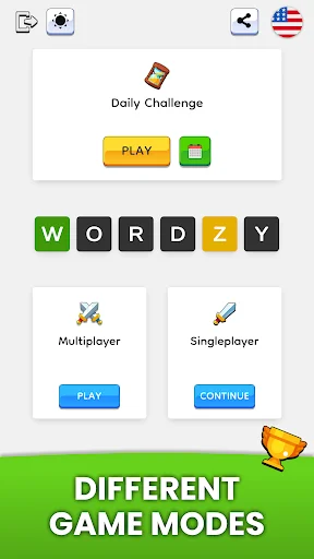 Wordzy ডাউনলোড করুন – সেরা শব্দ ধাঁধা ও মাল্টিপ্লেয়ার গেম - Screenshot 1