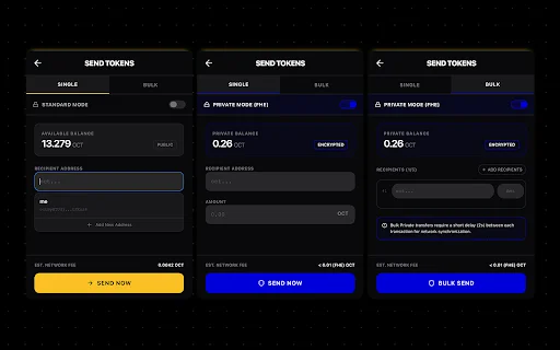 0xio Wallet ডাউনলোড করুন – Octra নেটওয়ার্কের জন্য সেরা ওয়ালেট - Screenshot 3