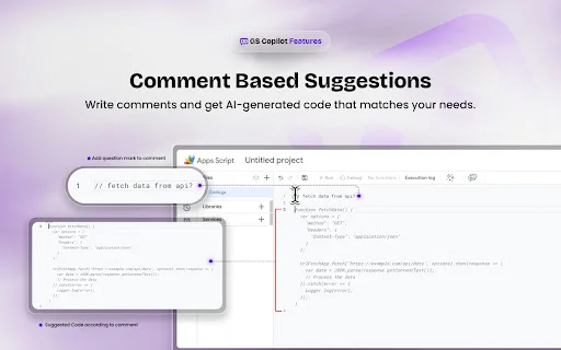 Google Apps Script Copilot ডাউনলোড করুন – AI কোডিং অ্যাসিস্ট্যান্ট - Screenshot 5