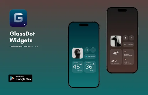 GlassDot Widgets For KWGT ডাউনলোড করুন – স্বচ্ছ উইজেট স্টাইল - Screenshot 2