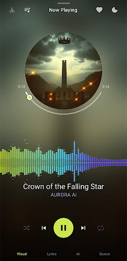 AI Music Player – AURORA ডাউনলোড করুন – সেরা মিউজিক অভিজ্ঞতা - Screenshot 1