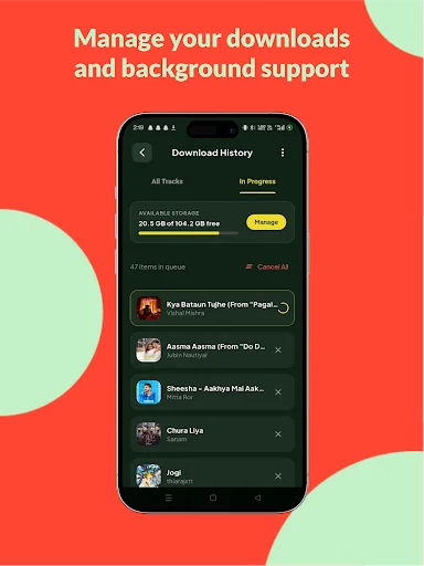 SpotSaver: Music Downloader ডাউনলোড করুন – অডিও অফলাইনে শুনুন - Screenshot 8
