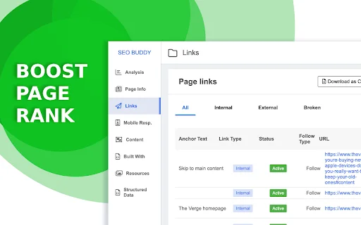 SEO Buddy ডাউনলোড করুন – সেরা অন-পেজ এসইও অ্যানালাইজার - Screenshot 2