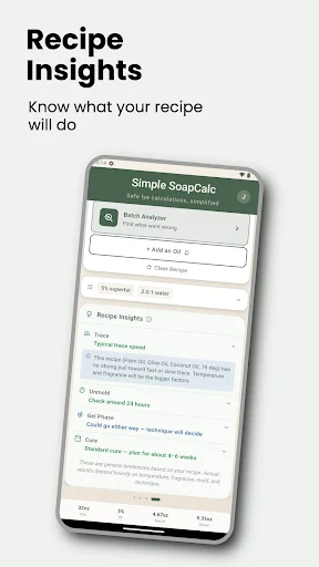 Soap Calculator – SoapCalc ডাউনলোড করুন – সেরা লাই ক্যালকুলেটর - Screenshot 4