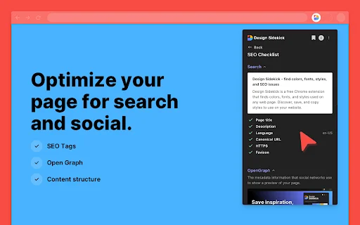 Design Sidekick ডাউনলোড করুন – সেরা ওয়েব ডিজাইন ও এসইও টুল - Screenshot 4