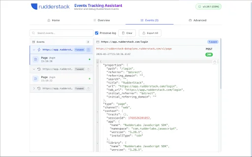 RudderStack Assistant ডাউনলোড করুন – ইভেন্ট মনিটরিং ও ডিবাগিং টুল - Screenshot 4