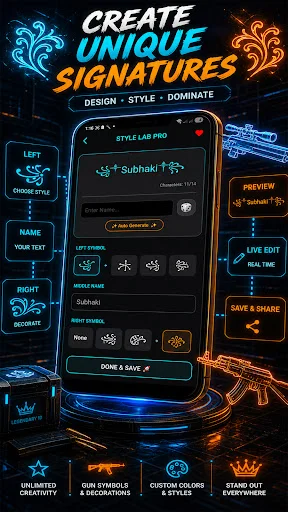 Pro Name Style: Elite Symbols ডাউনলোড করুন – সেরা গেমিং নিকনেম মেকার - Screenshot 18